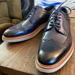 Johnston & Murphy - Jameson Longwing - Navy Blue - Size 10M